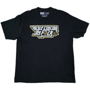 Troll Co Clothing Blue Collar AF Graphic Tee T Shirt Mens Size XL (D)